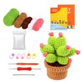 thumbnail image 1 of DIY Crochet Pot Plant Kits with Crochet Hook, Yarns, Needle, 1 of 5