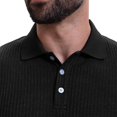 thumbnail image 7 of Fnooota Mens Polo Shirts Short Sleeve, Pullover Collared Casual Work Summer Shirts Black Size L, 7 of 7