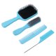 thumbnail image 5 of Juego de peine cepillo para el cabello de 4 Uds., peine con bolsa de gas fácil de desenredar, peine de cola, peines para peinar el cabello con dientes anchos y finos, caja azul embalada, 5 of 14