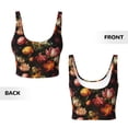 thumbnail image 5 of Lsque Colorful Tulips Printed Women'S Sports Bra, Compression, Moisture Wicking, High-Impact Sports Bra For Women,Supportive sports bra-Medium, 5 of 9
