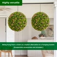 thumbnail image 3 of Yeshouse Artificial Topiary Balls, Set of 2, Decorative Faux Flower Spheres with Chains for Patio, Garden, Wedding, 3 of 7