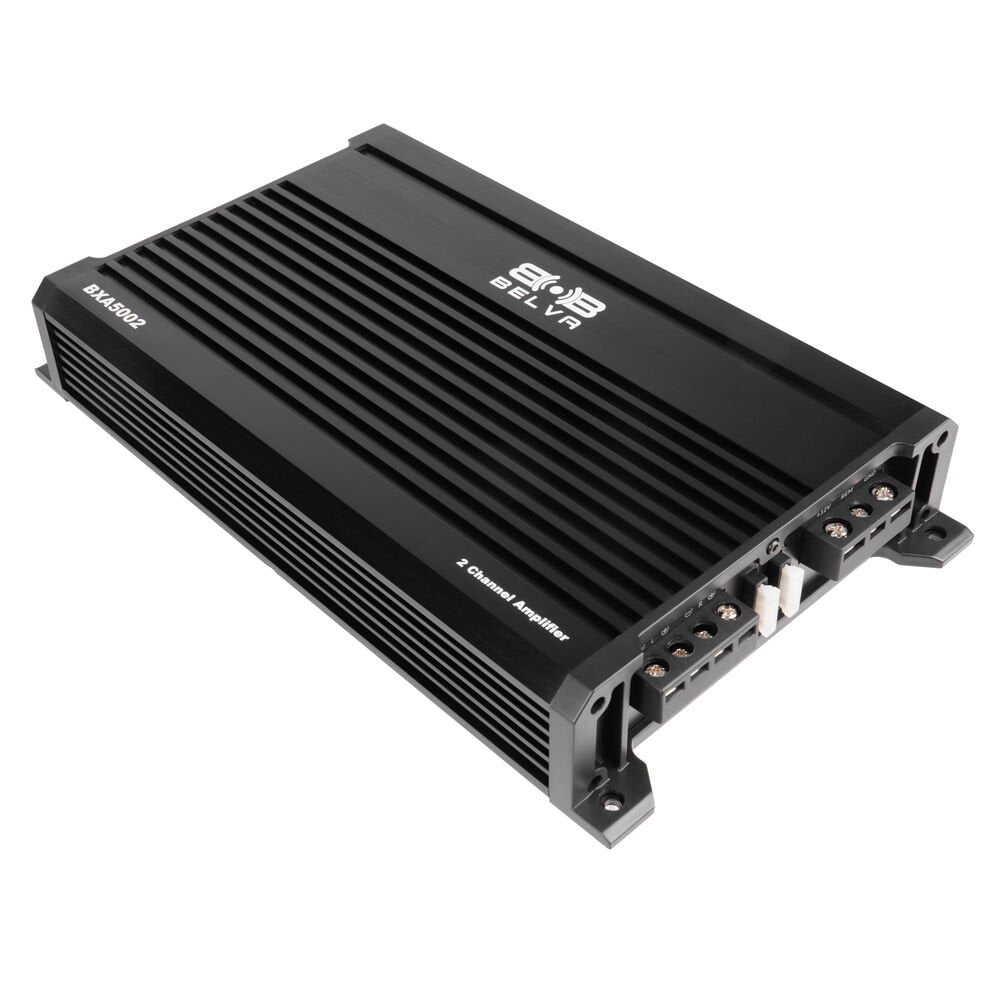 Belva BXA5002 Class-A/B 2-Channel Car Audio MOSFET Amplifier 500W w/ Remote Subwoofer Control
