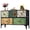 Floral Painted, variant on GALAXHERO 5-Drawer Wide Fabric Dresser Storage Organizer Unit, Chest of Drawers with Fabric Bins for Bedroom, Closet, Living Room, Hallway, Floral Painted