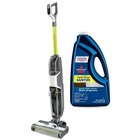 BISSELL CrossWave HF3 Cordless Multi-Surface Wet-Dry Vacuum 3654 & BISSELL 25041 Floor Cleaners, Unscented, 64 Fluid Ounce