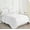 Blanc, variante sur Ensemble de draps en microfibre avec taies d'oreiller en prime