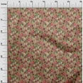 thumbnail image 3 of oneOone Georgette Viscose Red Fabric Abstract Floral Craft Projects Decor Fabric Printed By The Yard 42 Inch Wide-1ra, 3 of 5