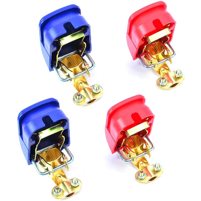 2 pares de lengüetas de batería de liberación rápida Zhivalor WLJ-3370 para automóvil camión marino