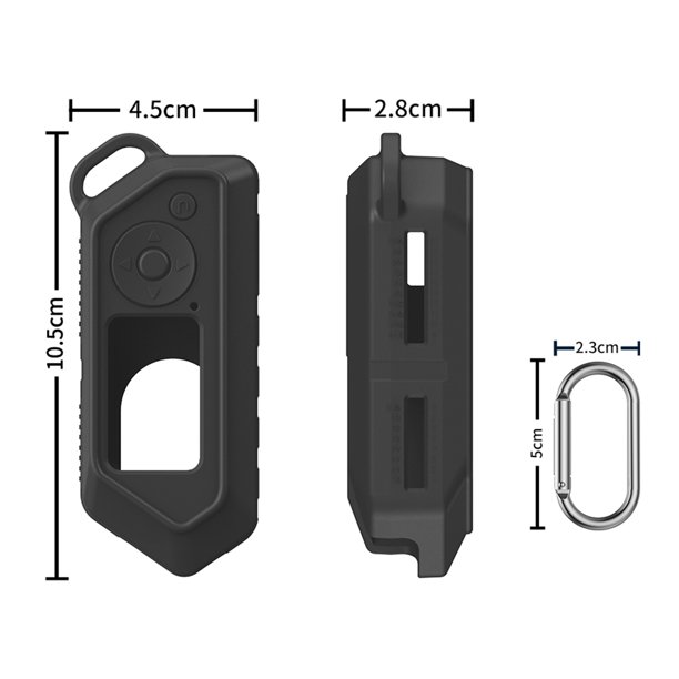 Funda Protectora de Silicona con Hebilla para Colgar para Flipper Zero Cover Negra