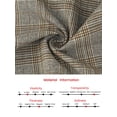 thumbnail image 7 of DARING DIVA Women's Plaid Vintage Wide Leg Trousers for Work XX-Large Grey Brown, 7 of 7