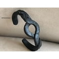thumbnail image 2 of Impressive Weddings Anniversary Iron Gift, Men's & Women Cuff Bracelet, Hand Forged Twisted Iron Cuff Bracelet, 2 of 6