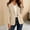 Beige, variant on Women’s Blazer for Business Casual Stretchy Slim Fit Work Office 2026 Fall Fashion Suit Jackets with Pockets Gray M