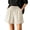Beige, variant on Plus Size Linen Shorts for Women Comfortable Soft Breathable Solid Color Beach Shorts with Sides Pocket and Drawstring Design Lightweight for Sports and Everyday Wear Khaki XL