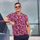 thumbnail image 4 of Fotbe Orchids Flowers Camiseta Polo de Golf para Hombre con Estampado – Camisa Deportiva Transpirable con Cuello Abotonado-Small, 4 of 6