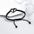 thumbnail image 6 of Heart Adjustable Cremation Memorial Urn Bracelet - Stainless Steel Cremation Manmade Braided Urn Bracelet Keepsake Urn Bracelet for Ashes with Fill Kit, 6 of 8