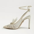 thumbnail image 3 of Sam Edelman Women's Aura Lace Up Stiletto Heel Ivory Tulle 8.5M, 3 of 5