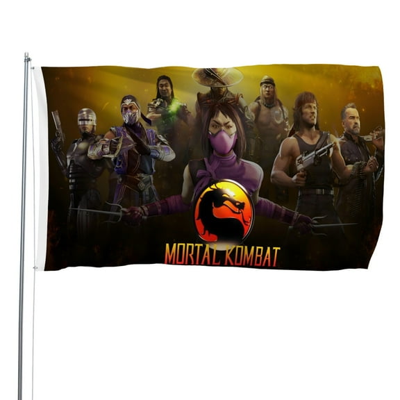 Mortal Kombat-themed Printed Flag Perfect gift for fans, friends, and family members, and suitable for indoor and outdoor activities, party decorations.35.4"x59" (90cm×150cm)
