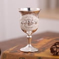 thumbnail image 3 of Joernso Drinking Glass Stylish Fine Workmanship Zinc Alloy Creative Retro Colourful Goblet Wine Cup for Bar, 3 of 8