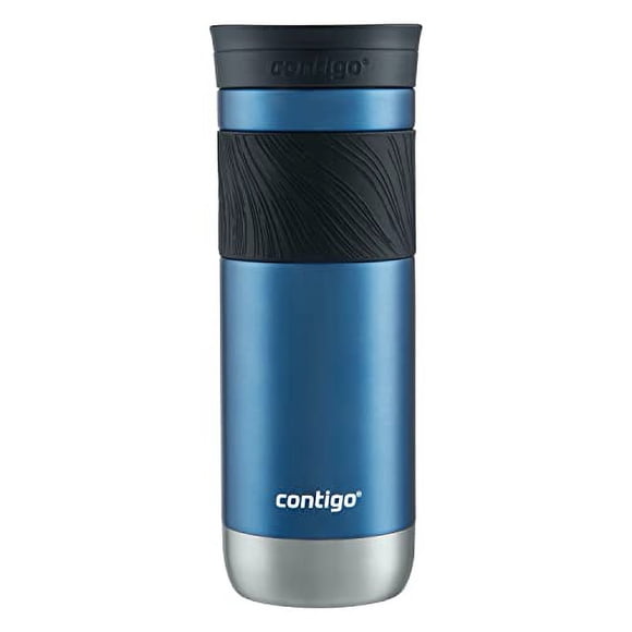 Contigo SnapSeal Insulated Stainless Steel Travel Mug with Grip, 20 oz., Blue Corn