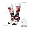 thumbnail image 6 of Cauagu American Flag Skull Print Women's Men's Ankle Socks 1-pack Casual Athletic Socks for Unisex Adult Moisture-Wicking Socks for Daily Wear/Running/Sport, 6 of 8