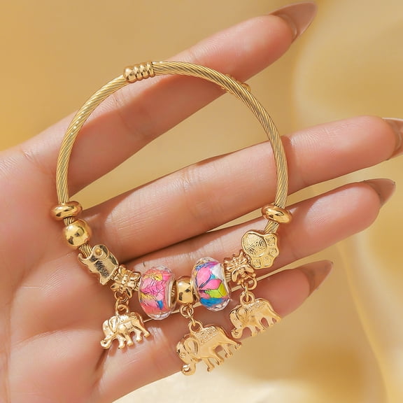 SKQIT Elephant Themed Jewelry Gifts Elephant Bracelet Lovers Gift
