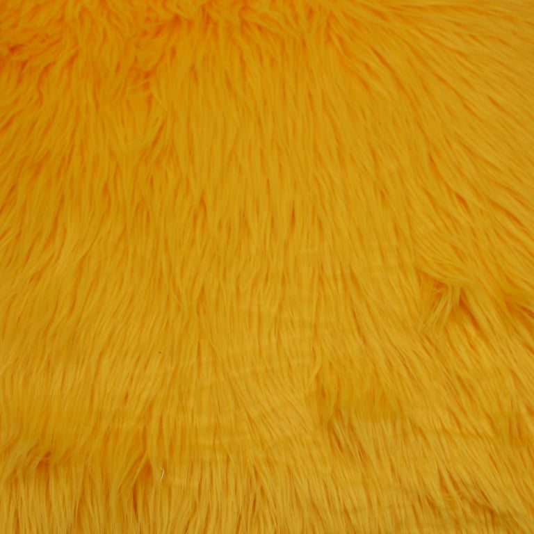 Faux Fur Fabric Faux Fake Fur 2 Tone Yellow/black Decoration Soft Furry  Fabric 60 Wide Sold by the Yard choose the Size 