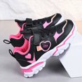 thumbnail image 6 of CAUYDY Girls Sneakers Lightweight Soft Sole Casual Comfortable Breathable Running Shoes for Kids Walking Athletic Shoes Black Sizes 4, 6 of 8