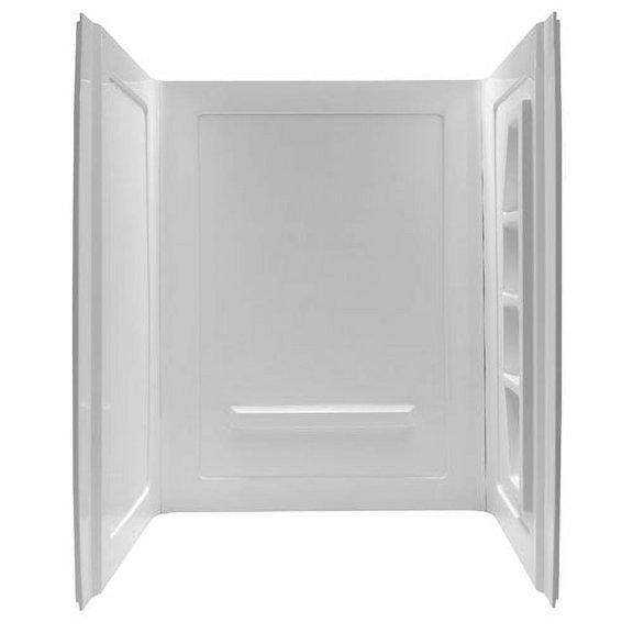 Anzzi SW-AZ010WH Forum 74 x 36 x 60 in. 3-Piece Direct-to-Stud Alcove Shower Surround in White