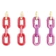 thumbnail image 1 of 2 pares de pendientes colgantes de resina ovalados multicolores, pendientes colgantes de cadena, regalos para mujeres y niñas, aproximadamente 8,2 cm de largo, 1 of 5