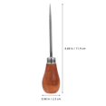 thumbnail image 2 of LEEYNEER Wooden Handle Sewing Awl 2pcs for Bookbinding DIY Crafting and Sewing Projects, 2 of 8