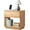 Oak, variant on Modern Nightstand with Charging Station, 23 Inch Wide Bedside Table with Drawer and Open Cabinet, Curved Design for Bedroom, Living Room, Walnut-1PC