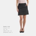 thumbnail image 3 of Fishers Finery Women's EcoFabric Ponte Stretch A-Line Skirt With Side Pockets; High Waisted Comfort Band Pull On Style (Pinstripe, S), 3 of 5