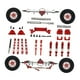 thumbnail image 1 of Kit de bricolaje para eje delantero y trasero, varillas de fijación de eje trasero de repuesto, soportes de metal, actualización robusta para coche RC Rojo, 1 of 8