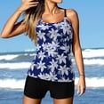 thumbnail image 4 of Birdeem Women Conservative Print Strappy Back Set Two Piece Swimsuits Swimdress, 4 of 10