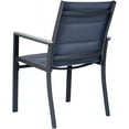 thumbnail image 2 of Kozyard Villa Outdoor Patio Dining Chair with Gray Frame, Gray Paded Textilence (2 Pack, Grey Chair), 2 of 6
