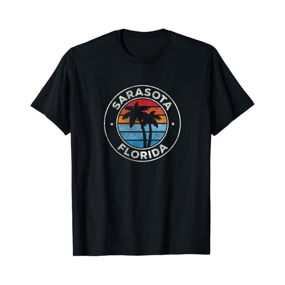 Sarasota Florida FL Vintage Graphic Retro 70s T-Shirt