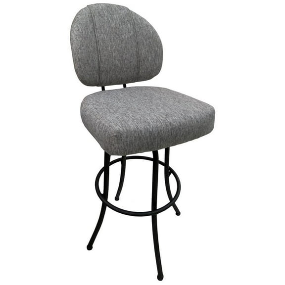 Swivel Extra Tall 34-35" Bar Stool - M-75 Metal Black Frame