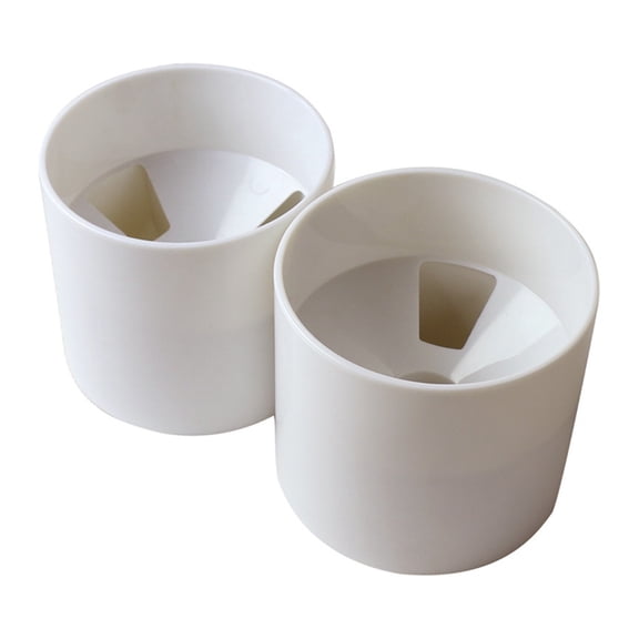 MUSEYA White Plastic Hole Cup for Golf Putting Green with Durable Flag Support