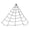 Black, variant on QLUEWX Halloween Spider Web Decorations, 7m White Triangular Spider Web, Stretchable Cobweb Prop for Indoor Outdoor Yard Porch Haunted House Halloween Party Decor