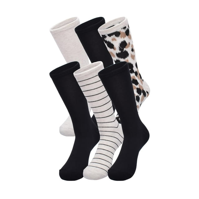 Calcetines Cortos Mujer GAP Estampado de Leopardo (Paquete de 6) Talla Única
