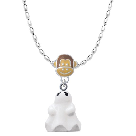 Delight Jewelry Resin Ghost Mia Monkey Charm Necklace