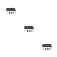 thumbnail image 4 of Wisewang Wall Charger 3 Port Plug Small Compact USB Power Adapter Safe Phone Charging Cell Phones Cameras Socket Mobile Black 3Set, 4 of 6