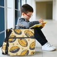 thumbnail image 5 of 3 Ring Zipper Binder with Shoulder Strap Waterproof Trapper Keeper 2 Inch D-Ring 500 Sheets Capacity Yellow Rugby and Star, 5 of 7