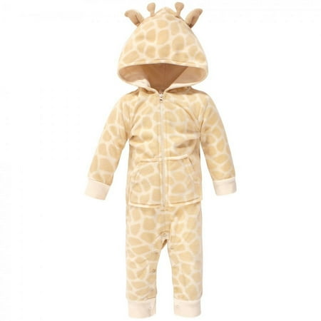 UPC: 0660168597240 | Hudson Baby Infant Fleece Jumpsuits  Coveralls  and Playsuits 1pk  Giraffe  9-12 Months