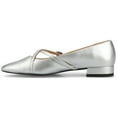 thumbnail image 2 of Journee Womens Camby Crisscross Strap Pointed Toe Dress Flat, Widths Available, 2 of 9