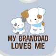 thumbnail image 4 of Inktastic My Granddad Loves Me Grandson Puppy Boys Baby Bib, 4 of 4