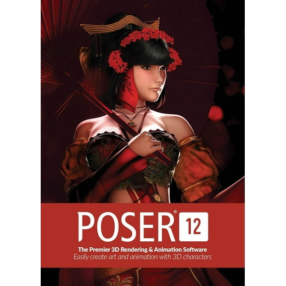 Poser 12 | The Premier 3D Software for PC and Mac OS I Perpetual License I Keycard