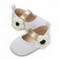 thumbnail image 4 of Otqutp Children Flat Sole Shoes Baby Baby Girls Slippers Cozy Booties Soft Bottom Warm 0 to 12 Months Crib Shoes, 4 of 6