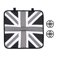 thumbnail image 1 of Cojín de asiento de coche de seda de hielo 1pc El estatal de asiento decorativo del modelo de la bandera de la unión, 1 of 6