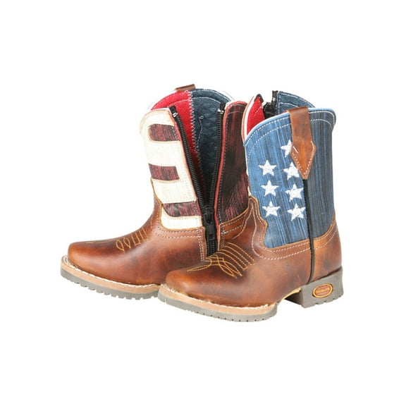 Kid's Jar Boots Children's USA Cowboy Boot Brown 126579
