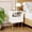 White, variant on Modern Walnut Nightstand with 1 Drawer, Small Side End Table for Bedroom and Living Room